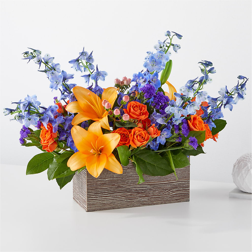 Radiant Citrus Box Bouquet – Indiana Floral/flower Boutique, Indiana PA