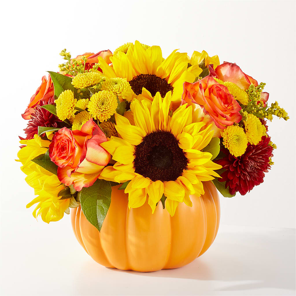 Golden Gourd Pumpkin Bouquet – Indiana Floral/flower Boutique, Indiana PA