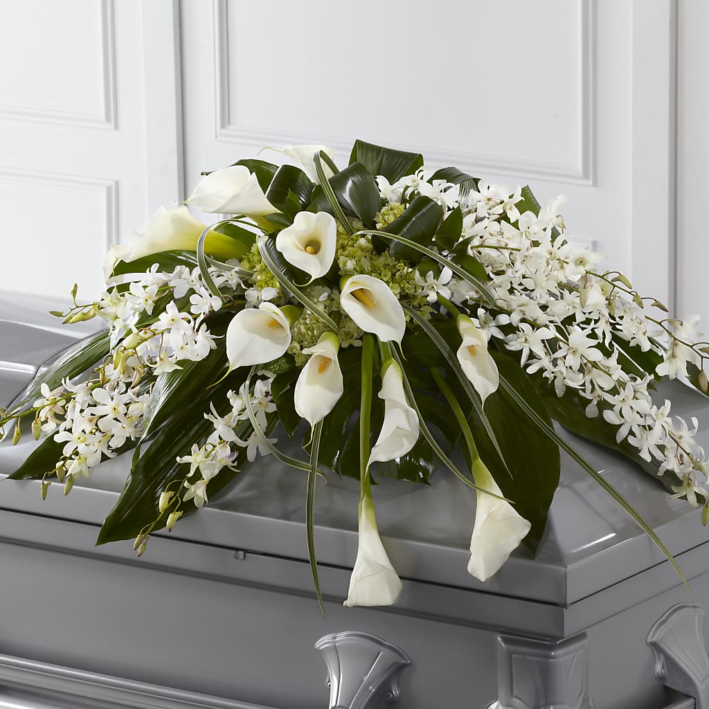 Angel Wings Casket Spray – Indiana Floral/flower Boutique, Indiana PA