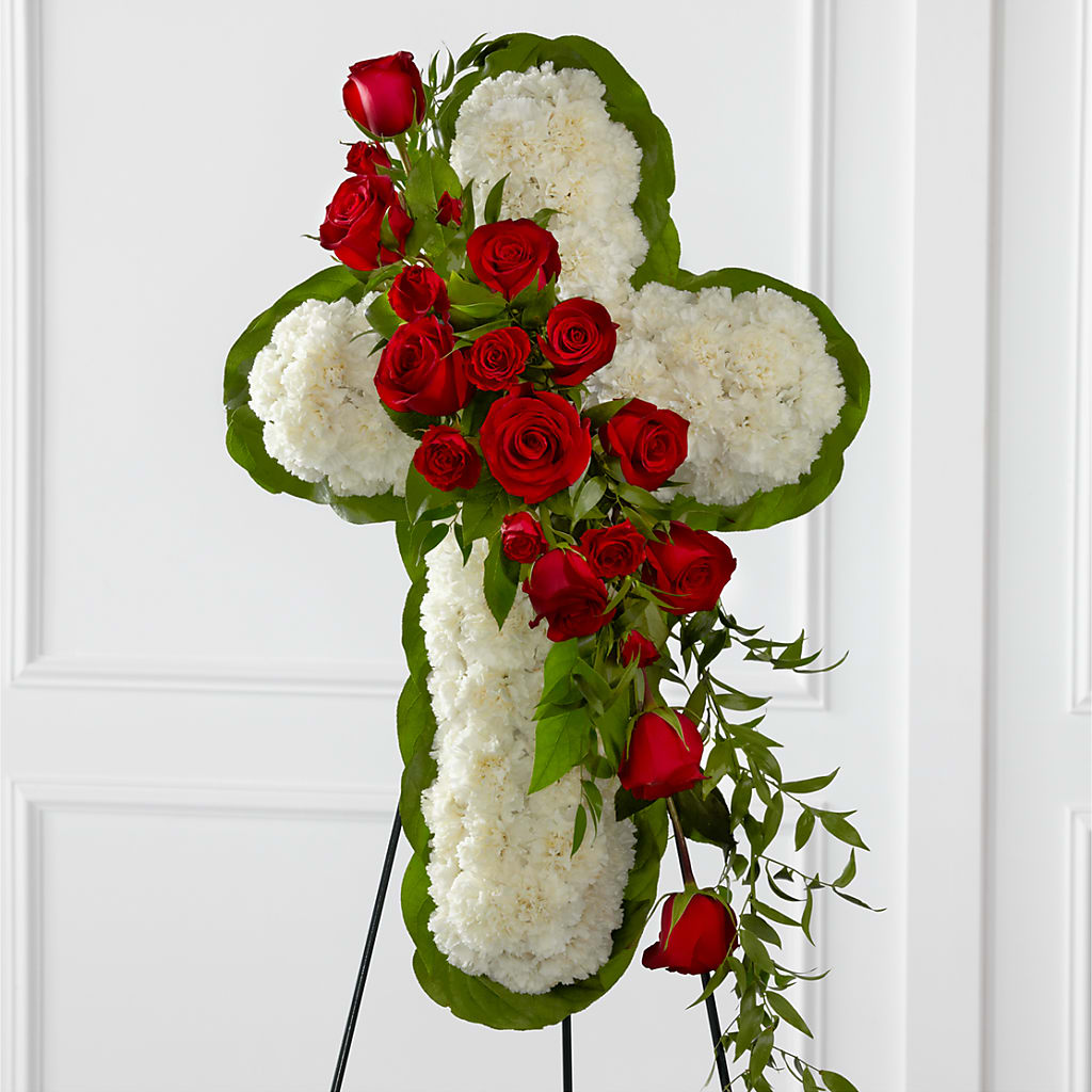Floral Cross Easel – Indiana Floral/flower Boutique, Indiana PA