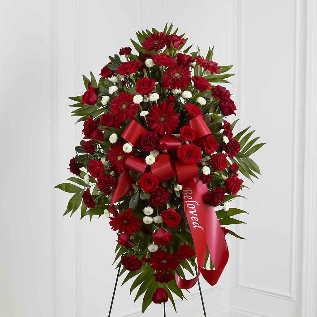 Treasured Memories Standing Spray – Indiana Floral/flower Boutique, Indiana PA