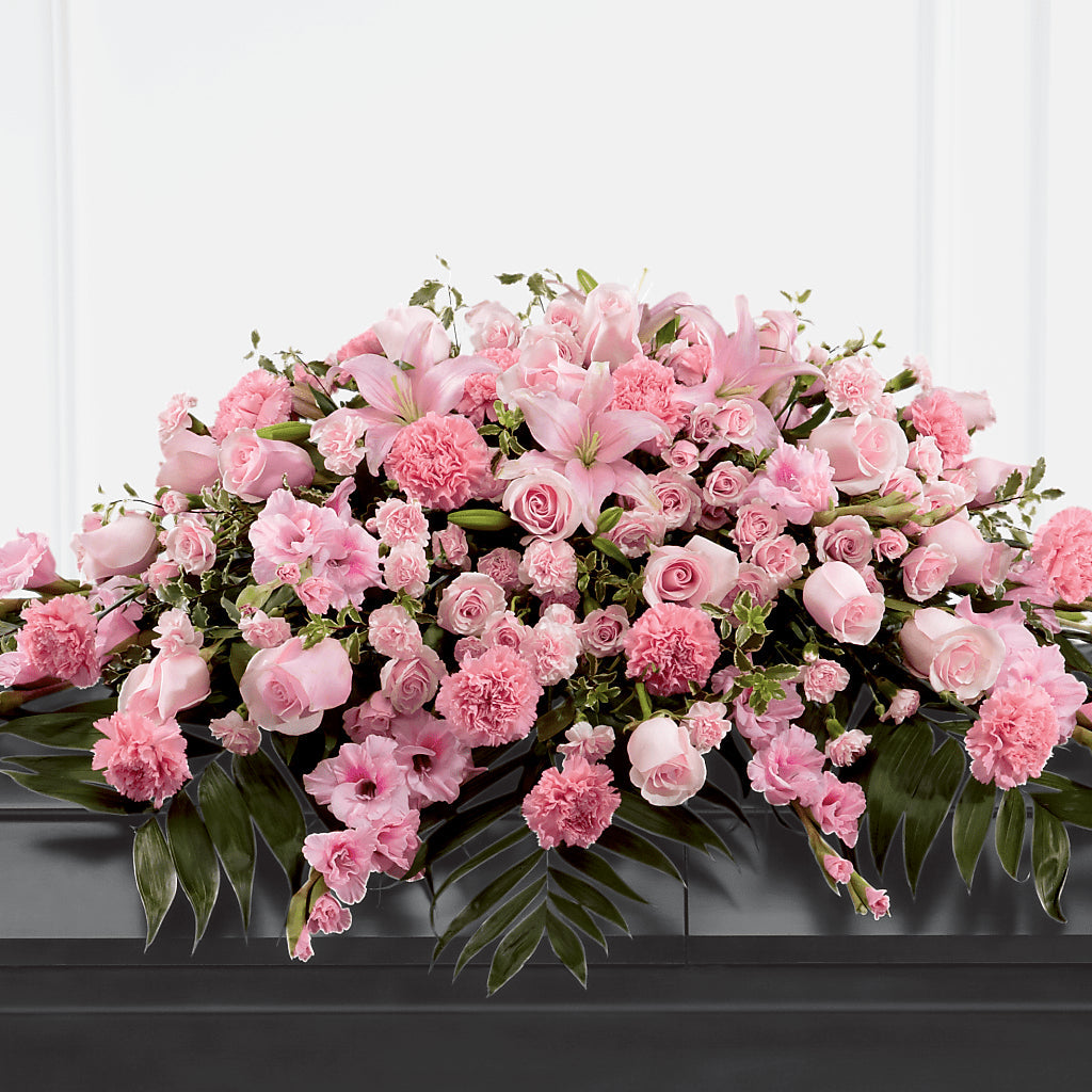 Garden of Comfort Casket Spray (Standard) – Indiana Floral/flower Boutique, Indiana PA