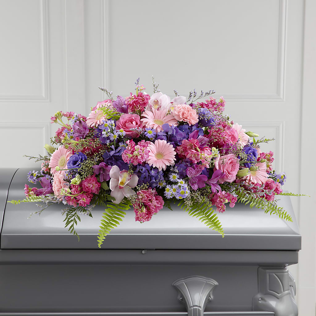Glorious Garden Casket Spray – Indiana Floral/flower Boutique, Indiana PA