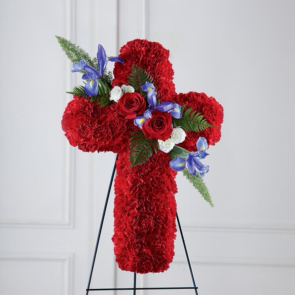 Faithful Hero Floral Cross – Indiana Floral/flower Boutique, Indiana PA