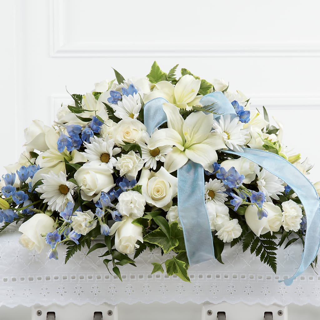 Tender Treasure Casket Spray – Indiana Floral/flower Boutique, Indiana PA
