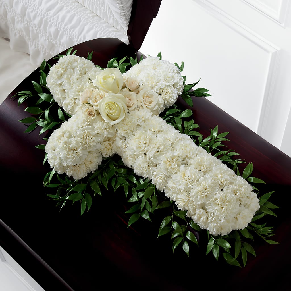 Peaceful Memories Casket Spray (Standard) – Indiana Floral/flower Boutique, Indiana PA