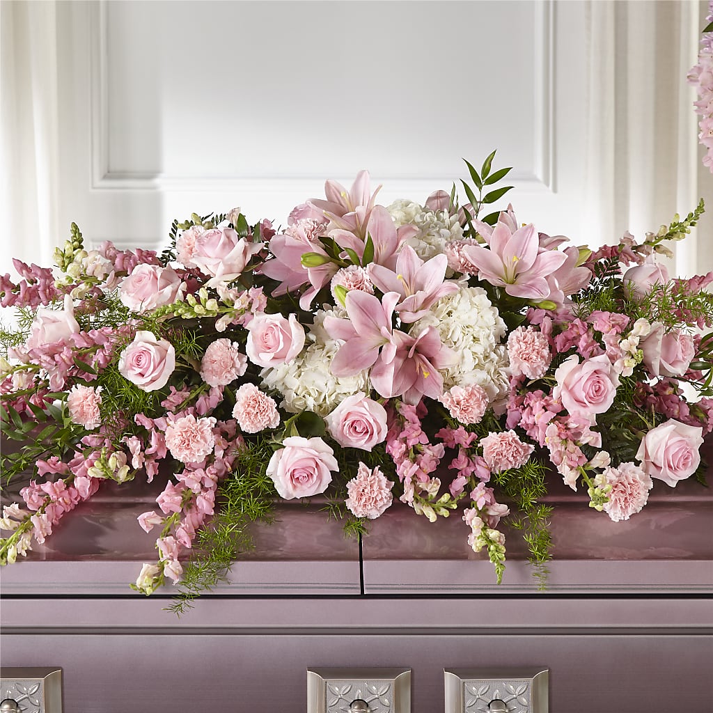 Life & Remembrance Casket Spray – Indiana Floral/flower Boutique, Indiana PA
