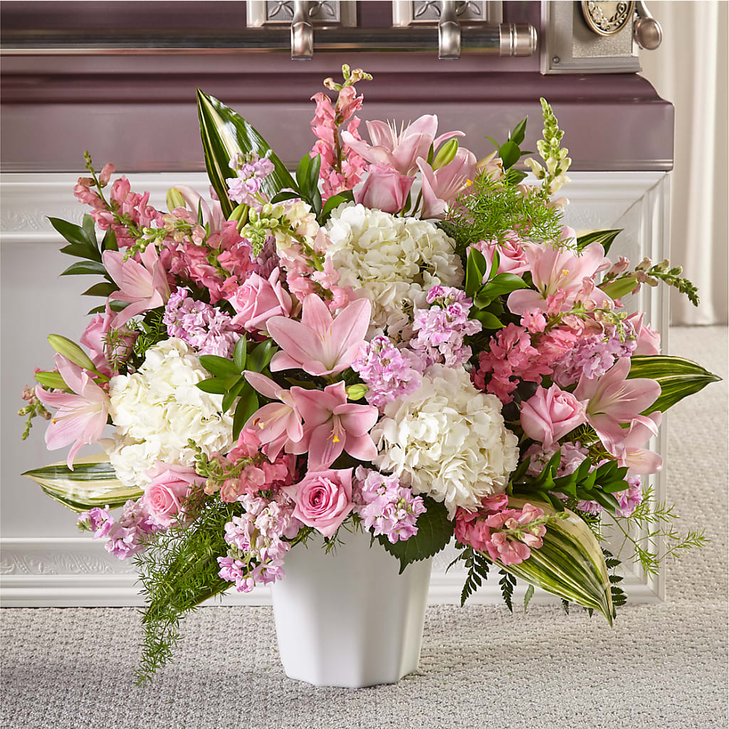 Simply Serene Floor Basket – Indiana Floral/flower Boutique, Indiana PA