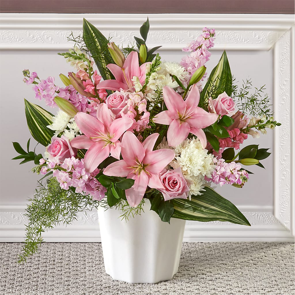 Simply Serene Floor Basket – Indiana Floral/flower Boutique, Indiana PA