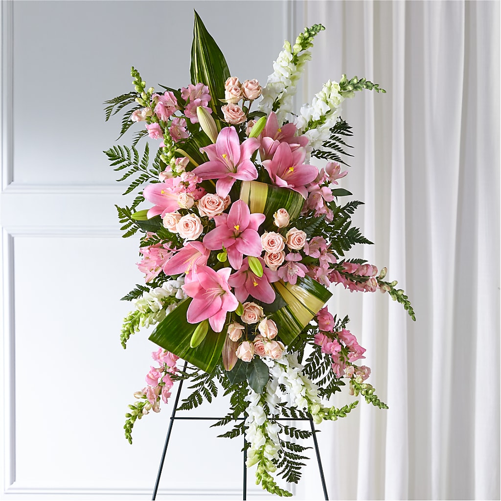 Elegant Embrace Standing Spray – Indiana Floral/flower Boutique, Indiana PA
