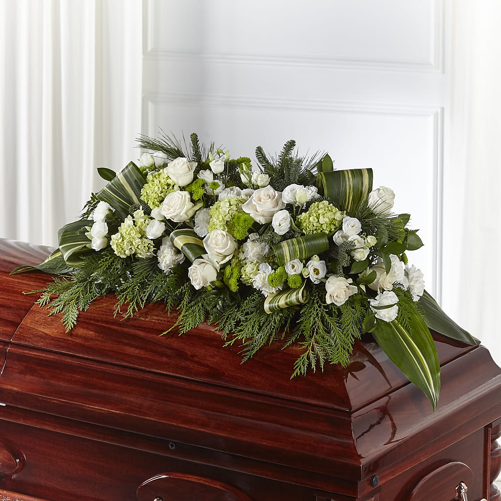 Hopeful Gesture Casket Spray – Indiana Floral/flower Boutique, Indiana PA