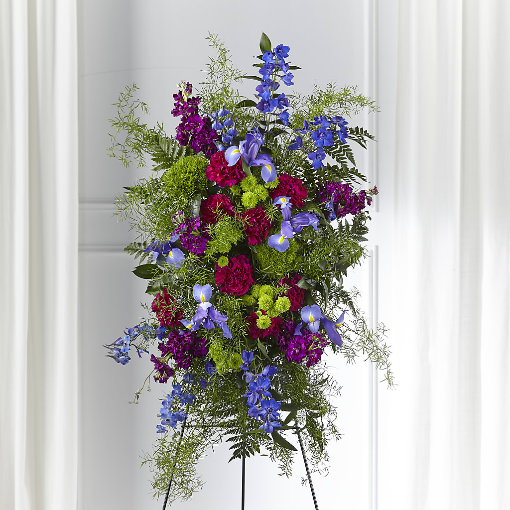 Heavenly Skies Standing Spray – Indiana Floral/flower Boutique, Indiana PA