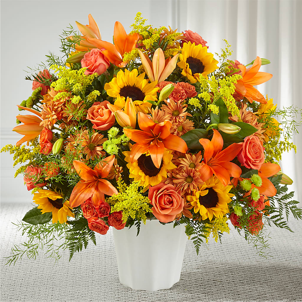 Harvest Thoughts Floor Basket – Indiana Floral/flower Boutique, Indiana PA