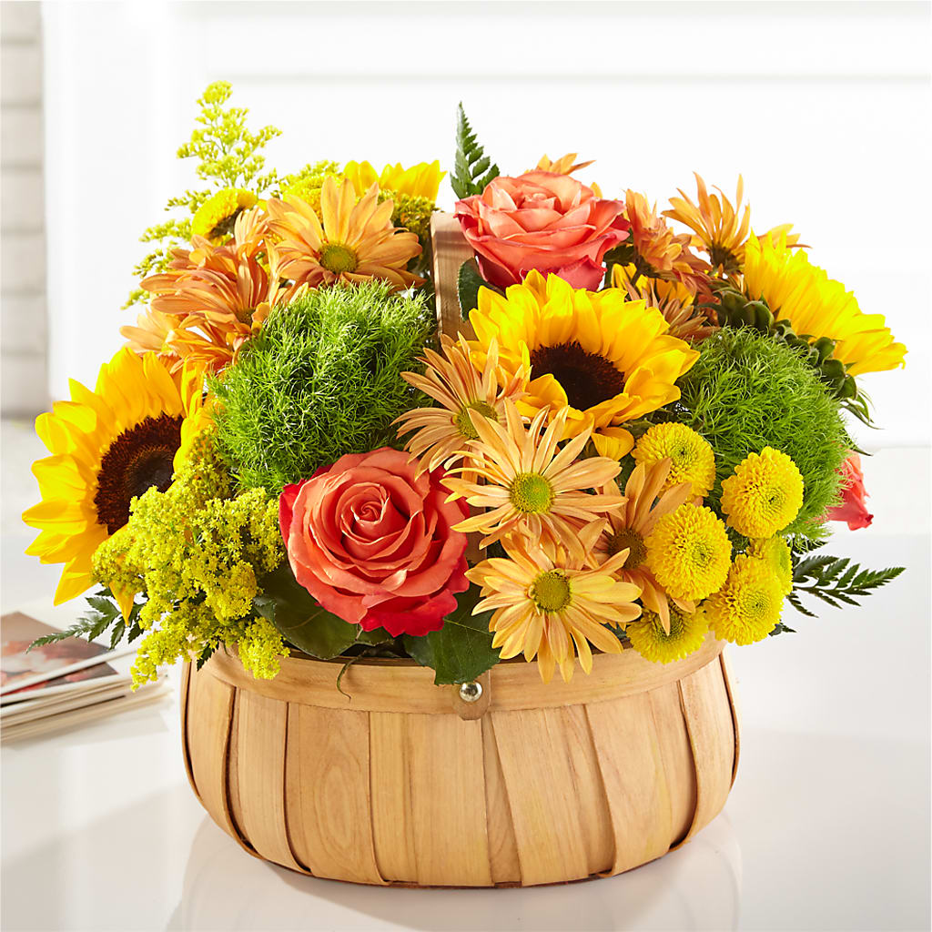 Harvest Sunflower Basket – Indiana Floral/flower Boutique, Indiana PA
