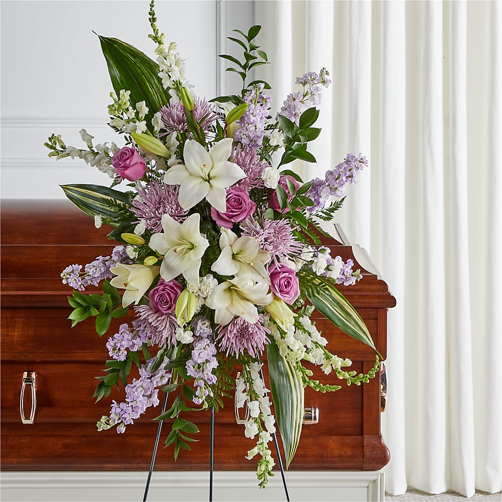 Grateful Hearts Standing Spray – Indiana Floral/flower Boutique, Indiana PA