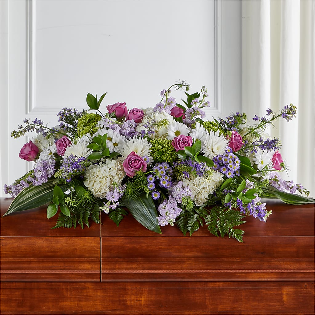 Meadows of Serenity Casket Spray – Indiana Floral/flower Boutique, Indiana PA