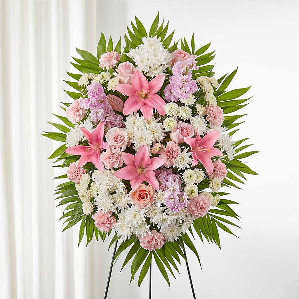 Offering Solace Standing Spray – Indiana Floral/flower Boutique, Indiana PA