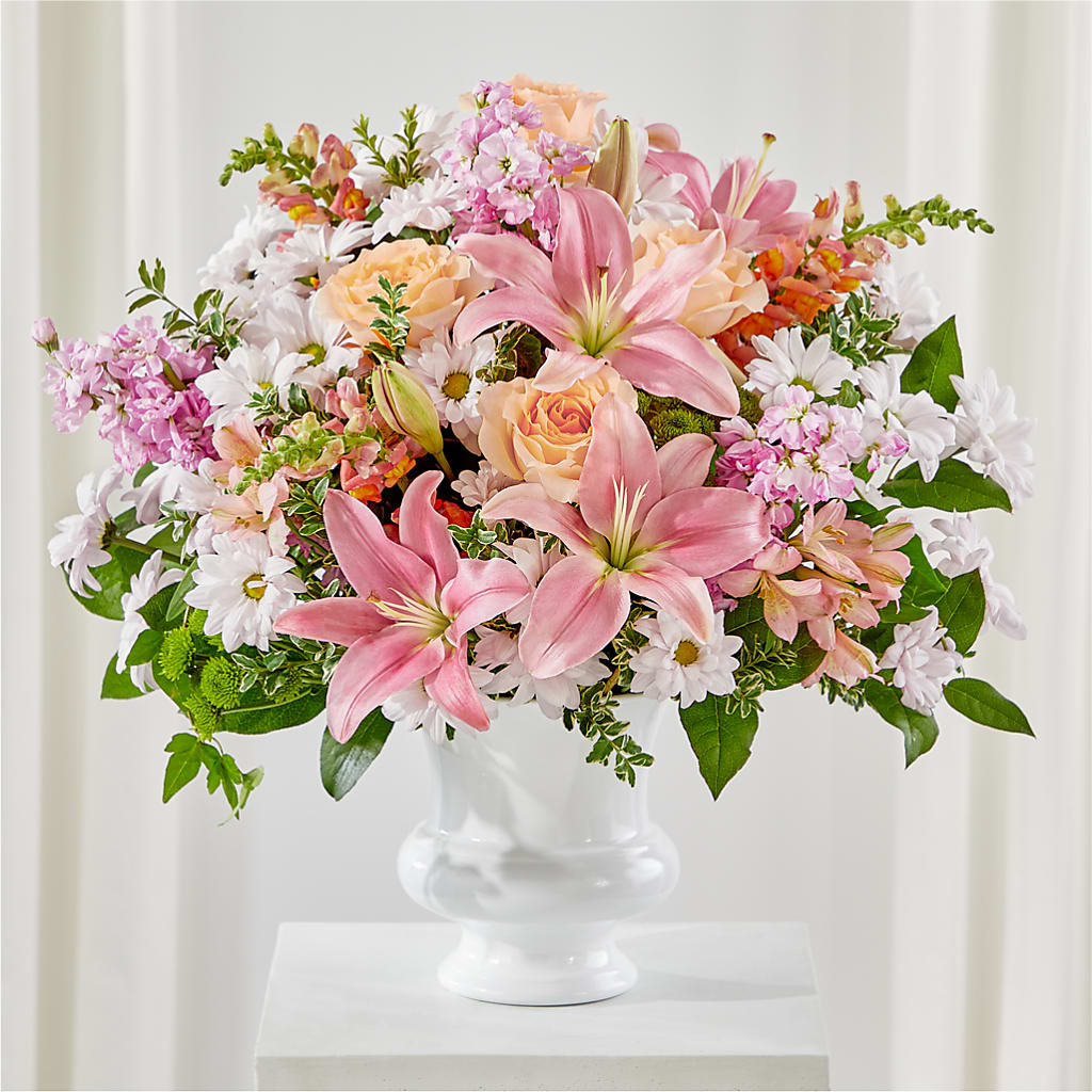 Heartfelt Gesture Urn Arrangement – Indiana Floral/flower Boutique, Indiana PA