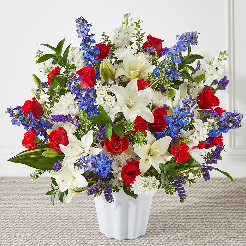 Consoled Floor Basket – Indiana Floral/flower Boutique, Indiana PA