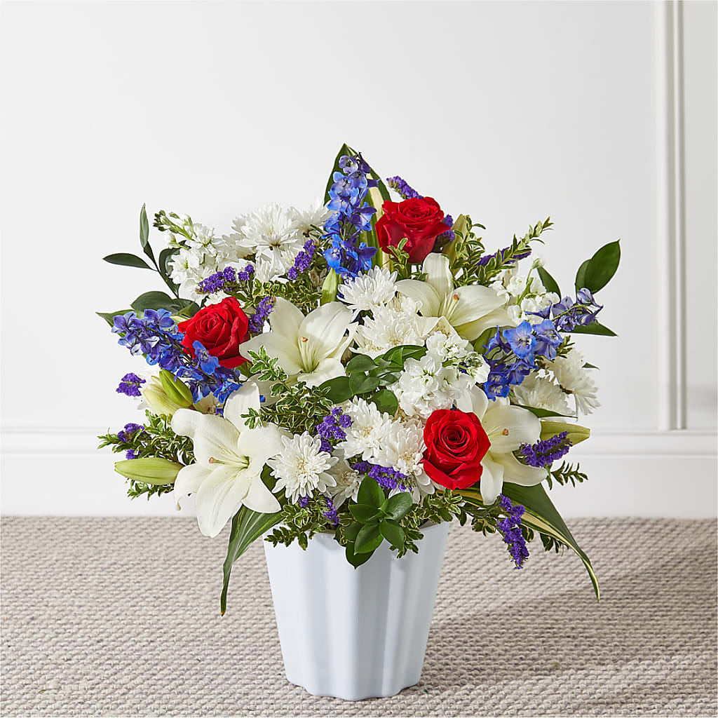 Consoled Floor Basket – Indiana Floral/flower Boutique, Indiana PA