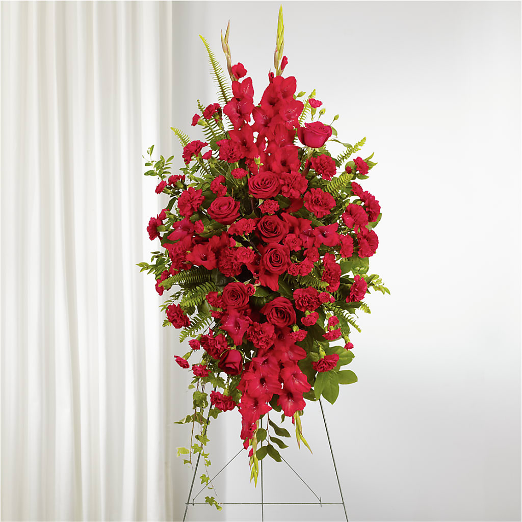 From the Heart Standing Spray – Indiana Floral/flower Boutique, Indiana PA