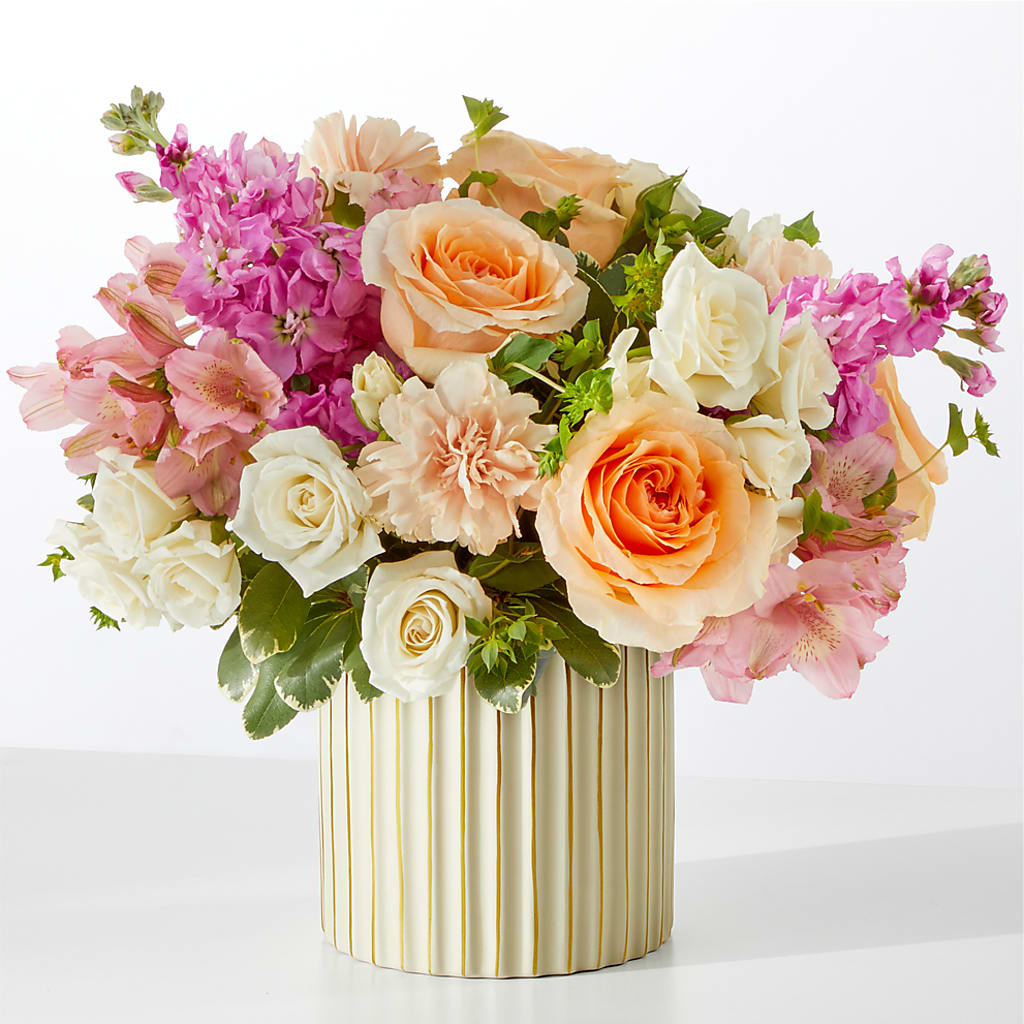 Paradise Bouquet with Ivory Vase – Indiana Floral/flower Boutique, Indiana PA