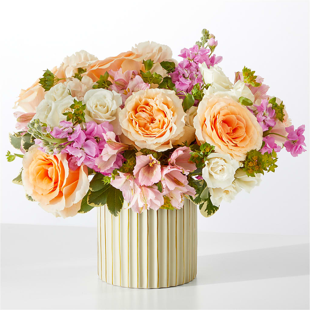 Paradise Bouquet with Ivory Vase – Indiana Floral/flower Boutique, Indiana PA