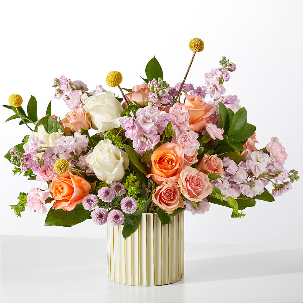 French Market Bouquet with Ivory Vase – Indiana Floral/flower Boutique, Indiana PA
