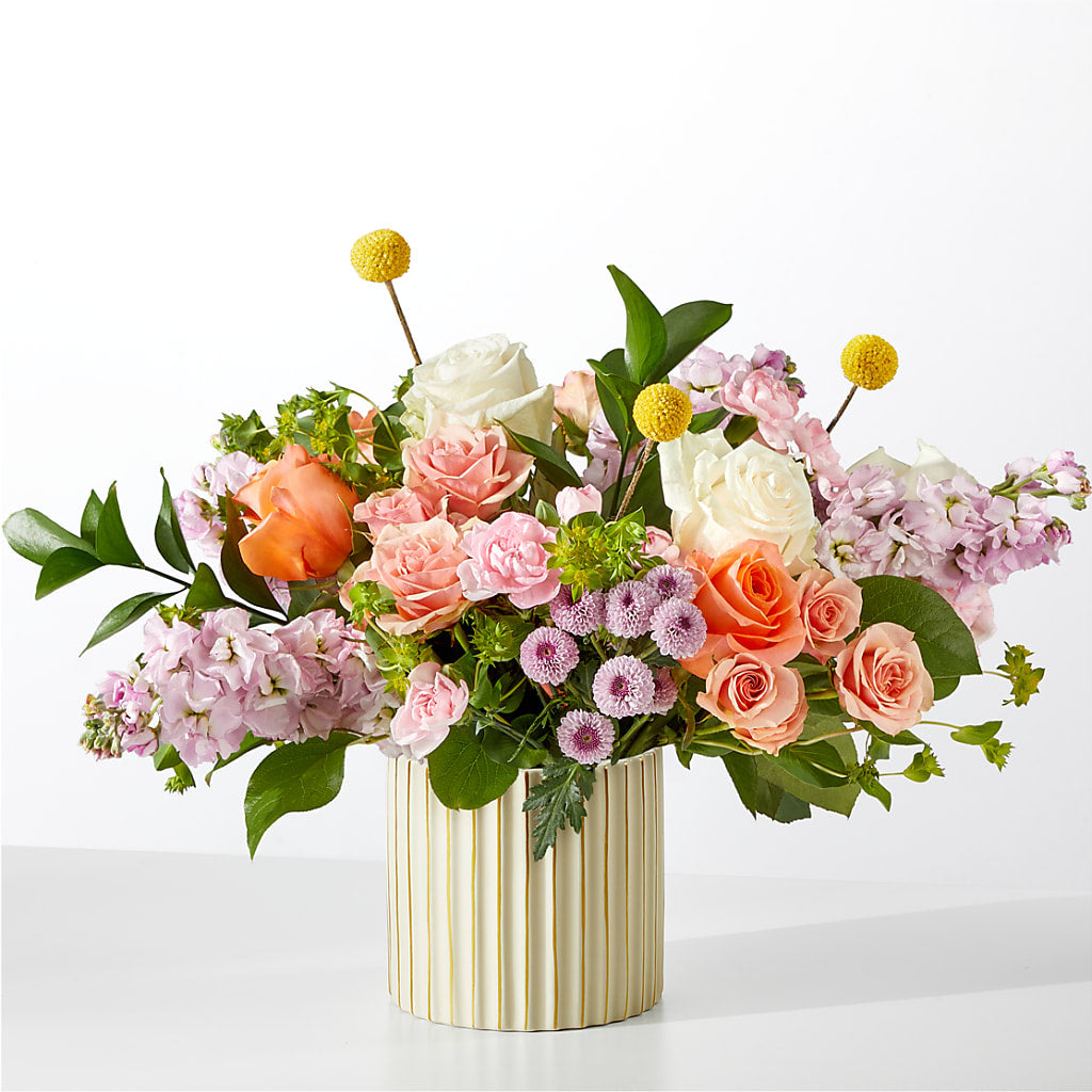 French Market Bouquet with Ivory Vase – Indiana Floral/flower Boutique, Indiana PA