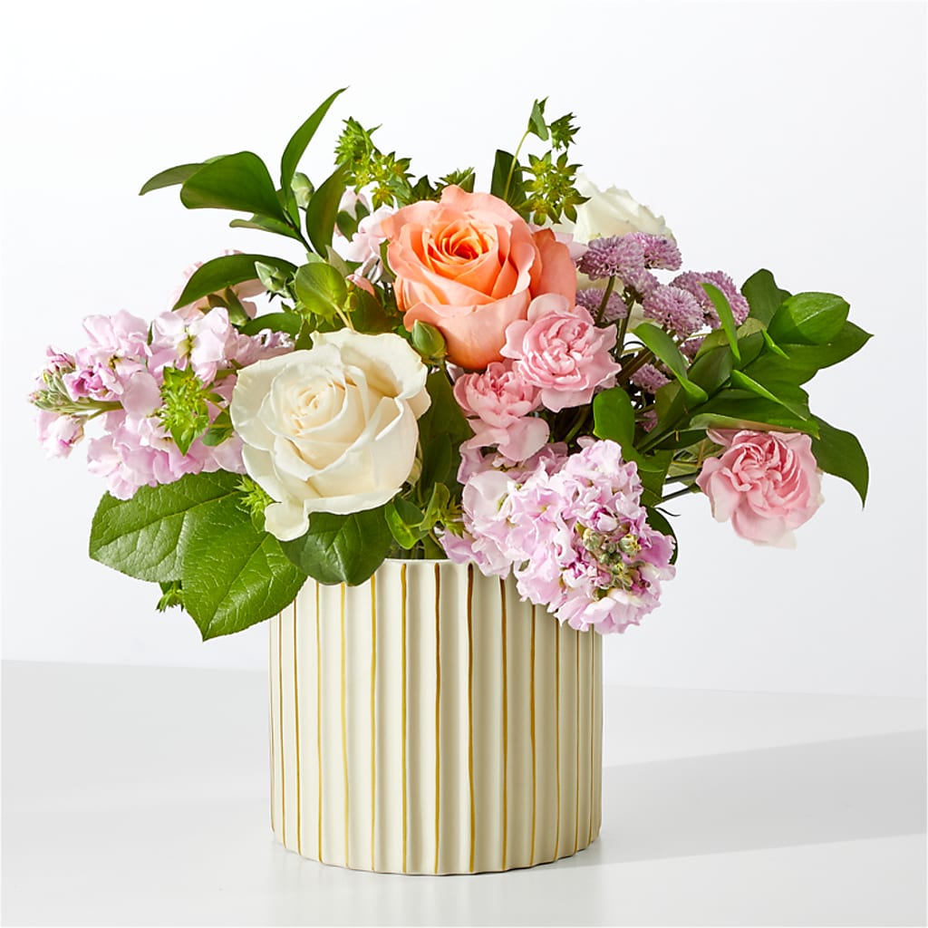 French Market Bouquet with Ivory Vase – Indiana Floral/flower Boutique, Indiana PA