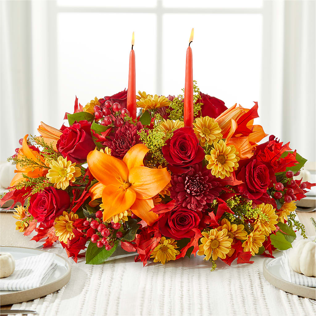 Autumn's Embrace Centerpiece – Indiana Floral/flower Boutique, Indiana PA