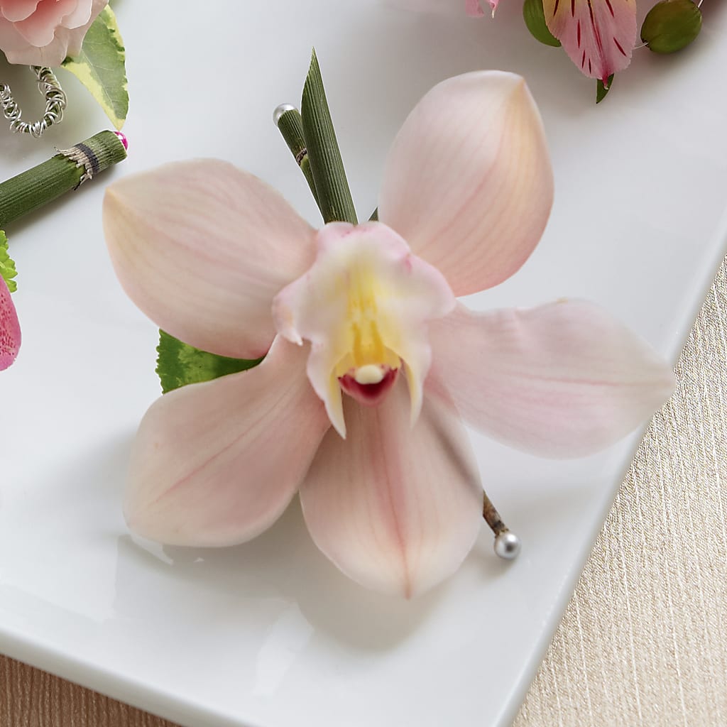 Pink Cymbidium Boutonniere – Indiana Floral/flower Boutique, Indiana PA