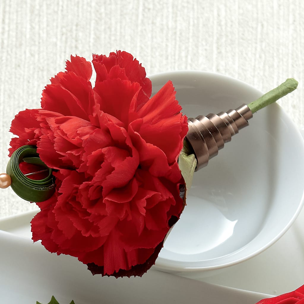 Red Carnation Boutonniere – Indiana Floral/flower Boutique, Indiana PA