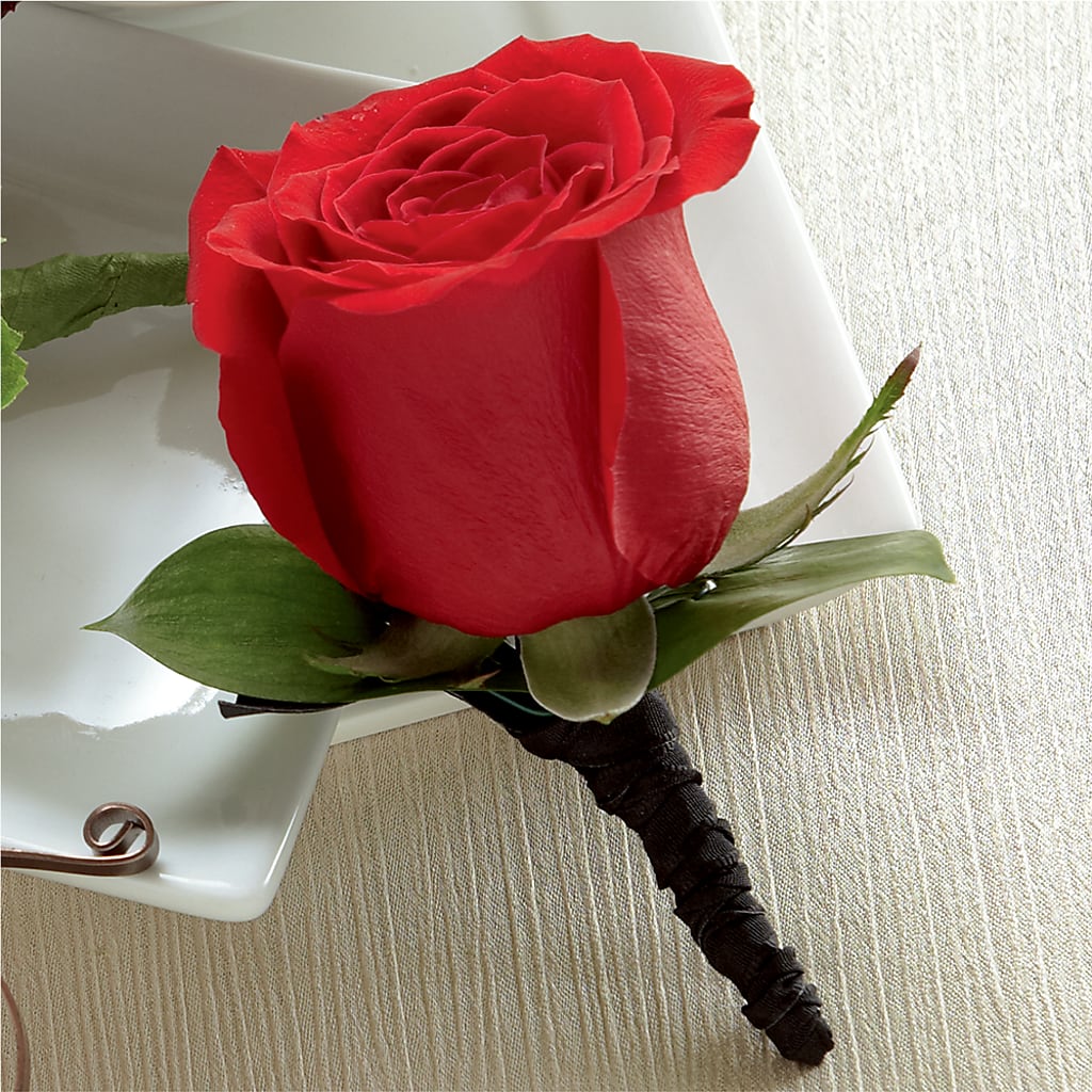 Red Rose Boutonniere – Indiana Floral/flower Boutique, Indiana PA