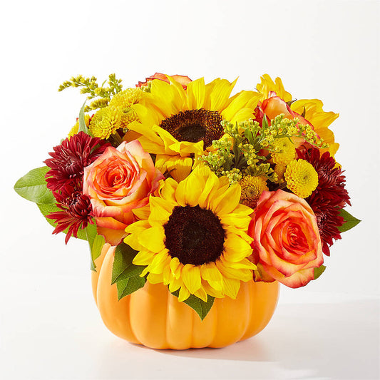 Golden Gourd Pumpkin Bouquet –  Indiana Floral/flower Boutique, Indiana PA