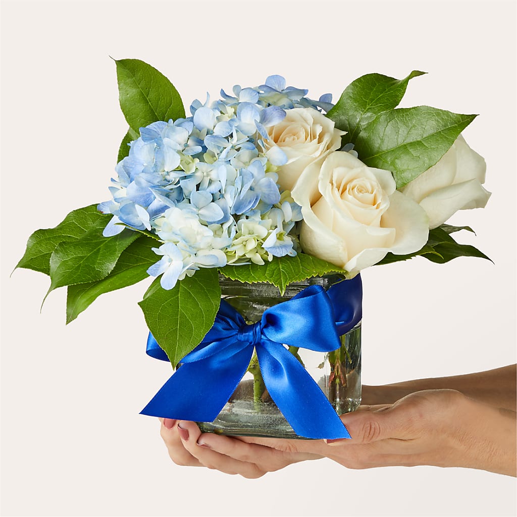 Sky Blue Delight Bouquet –  Indiana Floral/flower Boutique, Indiana PA