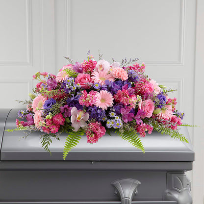 Glorious Garden Casket Spray –  Indiana Floral/flower Boutique, Indiana PA