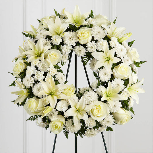 Treasured Tribute Wreath –  Indiana Floral/flower Boutique, Indiana PA