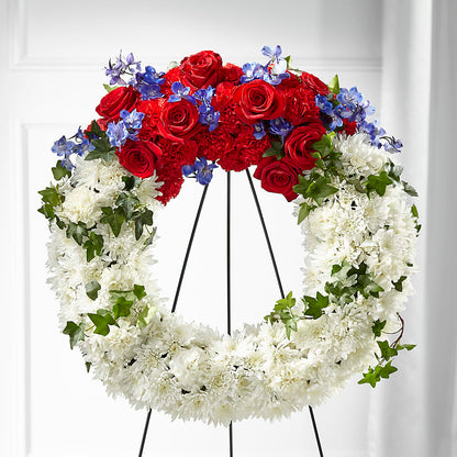 Patriotic Passion Wreath –  Indiana Floral/flower Boutique, Indiana PA