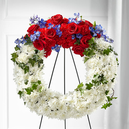 Patriotic Passion Wreath –  Indiana Floral/flower Boutique, Indiana PA