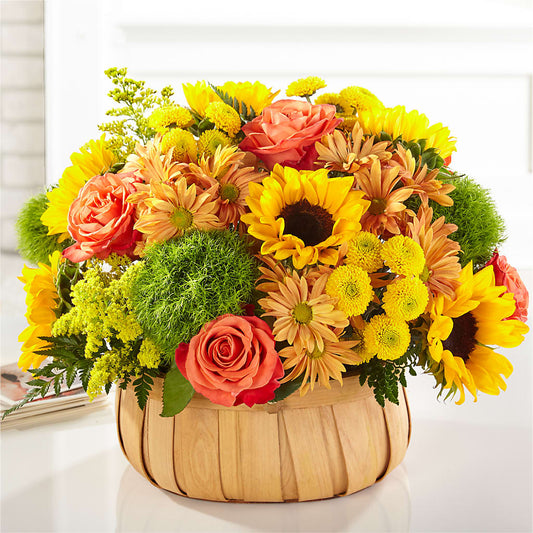 Harvest Sunflower Basket –  Indiana Floral/flower Boutique, Indiana PA