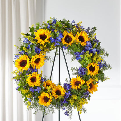 Bright Rays Wreath –  Indiana Floral/flower Boutique, Indiana PA