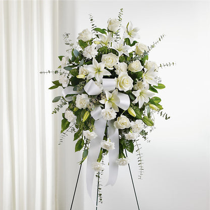 With Care Standing Spray –  Indiana Floral/flower Boutique, Indiana PA