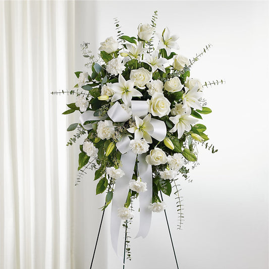 With Care Standing Spray –  Indiana Floral/flower Boutique, Indiana PA