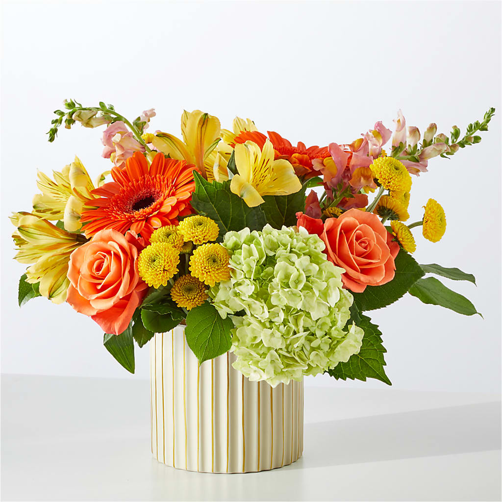 Autumn Sunshine Bouquet with Ivory Vase –  Indiana Floral/flower Boutique, Indiana PA