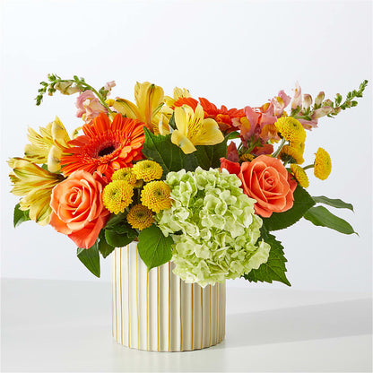 Autumn Sunshine Bouquet with Ivory Vase –  Indiana Floral/flower Boutique, Indiana PA