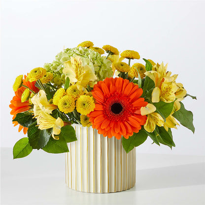 Autumn Sunshine Bouquet with Ivory Vase –  Indiana Floral/flower Boutique, Indiana PA