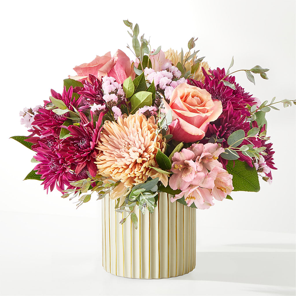 Berry Cobbler Bouquet with Ivory Vase –  Indiana Floral/flower Boutique, Indiana PA