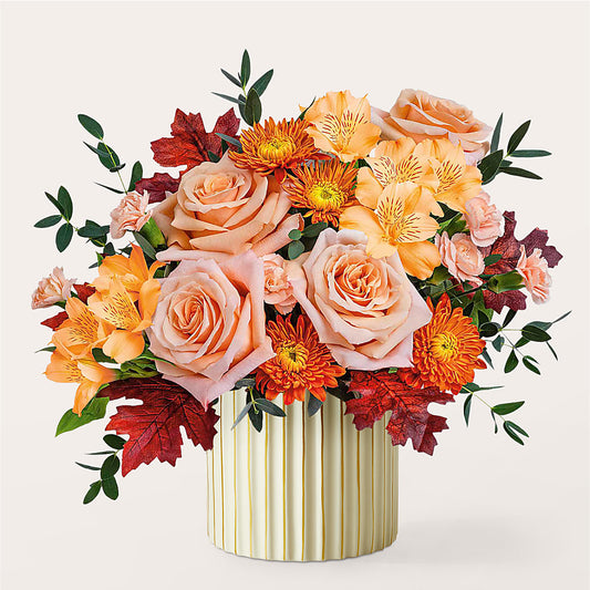 Spiced Latte Bouquet with Ivory Vase –  Indiana Floral/flower Boutique, Indiana PA
