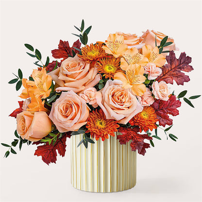 Spiced Latte Bouquet with Ivory Vase –  Indiana Floral/flower Boutique, Indiana PA